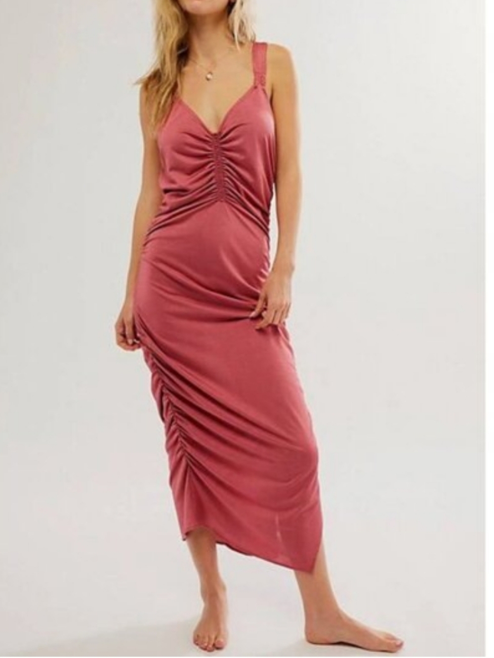 NWT Free People Intimately Another Something Midi Slip Dress